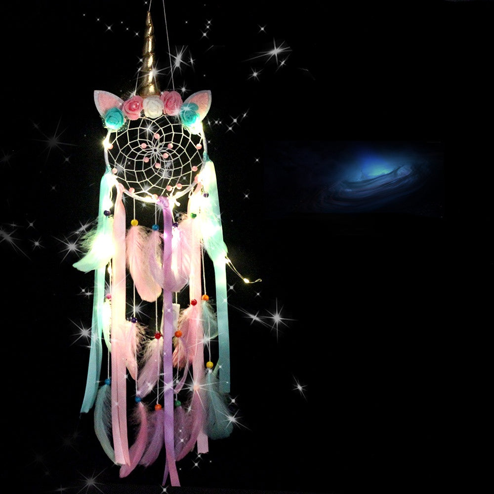 Atrapasueños Unicornio De Plumas al por mayor